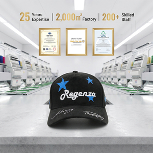 Casquettes de baseball personnalisées à 5 panneaux, broderie 3D OEM ODM DT, logo brodé, cuir suédé, visière incurvée, ajustables, vente en gros - Product Image 2