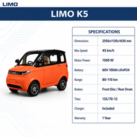 Voiture électrique à faible vitesse homologuée UE, nouvelle énergie, homologation CEE COC 45 km/h, petite voiture électrique chinoise pour adultes