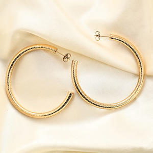 Hoop <b>Earrings</b> 5Mm Stainless Steel Gold Round Geometric <b>Studs</b> Fashion Jewelry - Product Image 3