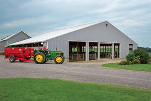 Sıcak satış çelik sığır ahır yüksek kaliteli çelik inek ahır satılık maliyet etkin kutup ahır - Product Image 4