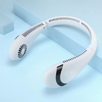 4000mAh mains libres Portable cou ventilateur cou refroidissement ventilateur personnel Mini Portable paresseux accrocher cou ventilateur batterie Table