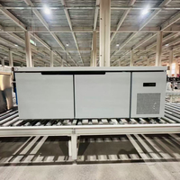 Table de préparation robuste en acier inoxydable JUNHE avec ventilateur de refroidissement pour cuisine, qualité alimentaire 304, usage commercial