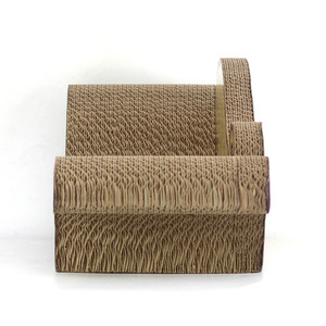 Imperial Chaise Longue <b>Cat</b> Scratcher <b>Sofa</b> Bed Corrugated Paper 1 Level Solid Pattern Sleeping Toy - Product Image 4
