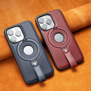 GSCASE Bulk Wholesale Magnetic Kickstand Leather Phone Cases Cover avec Ring Holder pour iPhone 15 <span class=keywords><strong>Pro</strong></span> Max 16 <span class=keywords><strong>Pro</strong></span> 16 Phone Case - Product Image 1