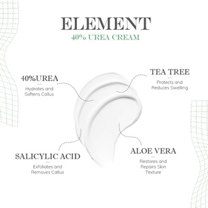 <span class=keywords><strong>Crema</strong></span> <span class=keywords><strong>Viso</strong></span> Sbiancante Intensiva Idratante e Riparatrice con Tea Tree, Aloe Vera, 40% <span class=keywords><strong>Urea</strong></span> e 2% Acido Salicilico - Product Image 4