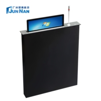 Système de conférence audio LCD à commande centrale dissimulée avec moniteur LCD motorisé et microphone pour salle de conférence