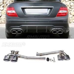 Para Mercedes Benz W204 2011-2014 Edición Deportiva, Alerón Trasero, Difusor, Modificación, Revestimiento de la Salida de Escape Trasera - Product Image 3