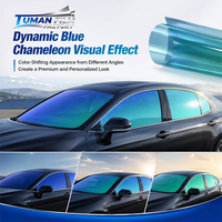 Película para Ventanas de Automóviles Tuman de Alta Transparencia, Efecto Camaleón, 63% VLT, Bloqueo de Rayos UV, Reducción de Reflejos, Rollo de Tinte PET