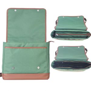 Custom Vintage <b>Canvas</b> Laptop <b>Backpack</b> Durable Zipper Closure Stylish Rucksack 20-39L Capacity Physiological Curve Back - Product Image 5