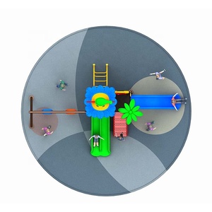 Trẻ em mẫu giáo đầy màu sắc thiên đường trượt ngoài trời trẻ em nhỏ đáng yêu nhựa mẫu giáo sân chơi lớn ngoài trời trượt - Product Image 3