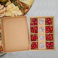 Boîte en Carton Favori pour Biscuits Chocolat de Fête en Gros, Boîte à Graze, Emballage Traiteur, Plateau Alimentaire avec Séparateurs