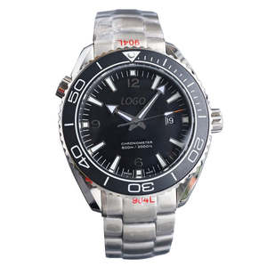 High Quality Men's Round Quartz <b>Watch</b> with Date Function <b>Waterproof</b> Alloy Casual 42mm Dial Diameter 22mm Band Width - Product Image 3
