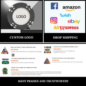 14,5 grammes 1000 jetons de <span class=keywords><strong>poker</strong></span> Ascona Mini carrés en argile colorée 43mm x 3,3mm, ensemble de présentation avec logo personnalisé, boîte à outils <span class=keywords><strong>vide</strong></span> JIAYI - Product Image 5