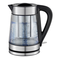Bouilloire électrique avec contrôle de la température, marmites électriques portables numériques, bouilloire électrique à thé, cuiseur d'eau, bouilloire en verre