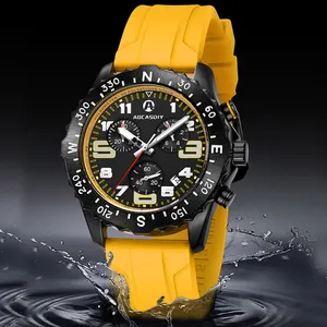 Luxury Men's Watch Waterproof Quartz Watches ENDURANCE Wristwatch Casual Luminous Chronograph Date Men Watch CUSTOM Reloj Hombre