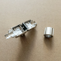 Connecteur réseau modulaire RJ45 sans outil Cat7 FTP blindé avec boîtier en alliage de zinc