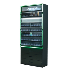 Espositore per Tabacco APEX e Espositore per Sigarette da Stazione di Servizio con Porte Scorrevoli, Illuminazione LED e Ripiani <span class=keywords><strong>in</strong></span> Acrilico con Sistema Push-Feed - Product Image 2