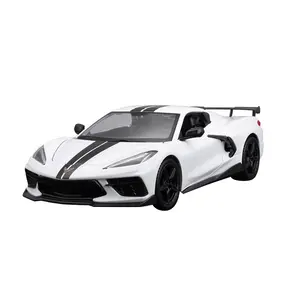 Maisto Che vrolet C orvette Open Door Super Sport Car 1:24 Simulation Alloy Car Model Collection Diecast Toy Vehicles