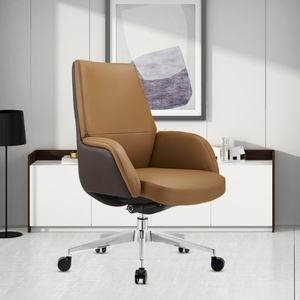 Nouvelle chaise de bureau pivotante pour manager 2022, en cuir PU, Silla De Oficina, mobilier de bureau exécutif, chaise ergonomique de bureau - Product Image 6