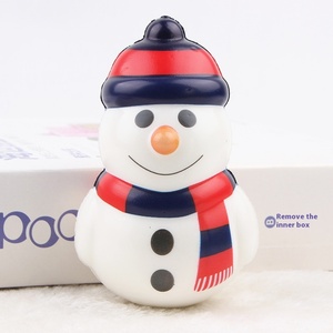 Jouet en peluche de Noël à rebond lent en PU, jouet anti-stress à presser, boule anti-stress à remontée lente pour enfants - Product Image 3