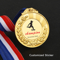 En stock, vente en gros, prix abordable : Médailles vierges personnalisables en alliage de zinc, médailles d'or 3D pour marathon, médailles et trophées sur mesure