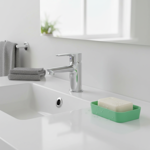 Portasapone MSV in poliestere/gomma verde, 11,8 x 8,8 x 2,7 cm - Product Image 3