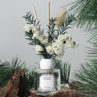 Diffuseur de parfum d'intérieur de luxe, fleurs séchées romantiques, aromathérapie, écologique, ensemble de diffuseurs à bâtonnets 50ml