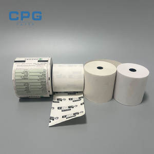 Rouleaux de papier thermique de haute qualité sans BPA pour POS/ATM, rouleaux de papier thermique pour imprimante thermique avec revêtement supérieur - Product Image 1