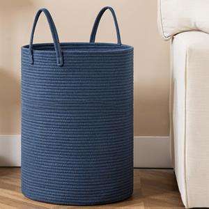 Fait <span class=keywords><strong>à</strong></span> la main ferme durable avec poignée pour salon salle de bain <span class=keywords><strong>panier</strong></span> <span class=keywords><strong>à</strong></span> <span class=keywords><strong>linge</strong></span> <span class=keywords><strong>en</strong></span> <span class=keywords><strong>osier</strong></span> coton tissé <span class=keywords><strong>panier</strong></span> - Product Image 5