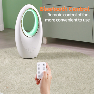 Ventilador sin Aspas con Forma de Huevo, Luz LED, Pantalla Digital, Control Remoto, Ventilador Eléctrico para Hogar y Oficina - Product Image 6