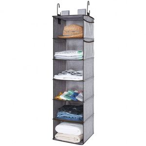 Organisateur de placard suspendu à 6 étagères en tissu pour l'organisation et le rangement des sacs dans le placard - Product Image 5