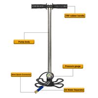 Pompe manuelle TUXING CE de haute qualité pour paintball, 3 étapes, haute pression 300 bars 4500 psi 30 Mpa, vente en gros du fabricant
