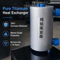 Refroidisseur d'eau haute performance 3HP avec évaporateur en titane pur - Refroidissement industriel économe en énergie pour aquariums et hydroponie