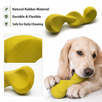Jouet interactif pour chien en bois, distributeur de friandises à alimentation lente, anti-fuite, couineur, mignon, élégant, durable, pour l'entraînement et la réduction de l'ennui