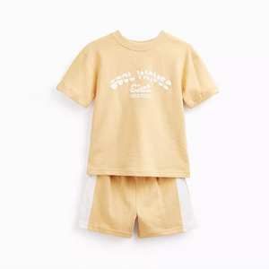 Set di Pantaloncini e Maglietta in Cotone Biologico per Bambini, Completi Personalizzati per Ragazzi, Pantaloncini e T-shirt Stampati per Abbigliamento Bambini - Product Image 2