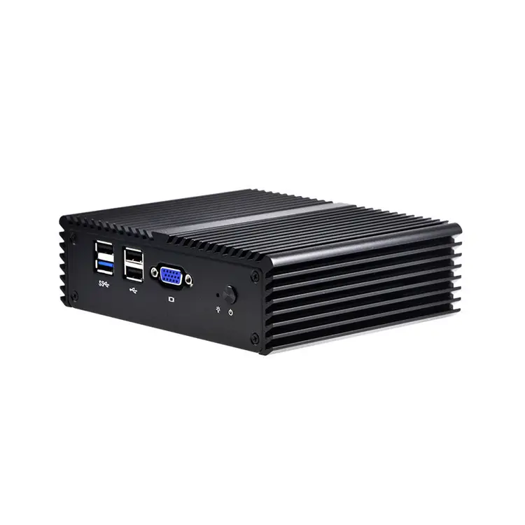 QOTOM 4 LAN Computer Desktop integrato CPU J1900 Mini pc Desktop