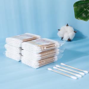 30 Cotons-tiges pour le <span class=keywords><strong>nettoyage</strong></span> quotidien des oreilles et la beauté, bâtonnets en coton de bouleau pour la maison - Product Image 3