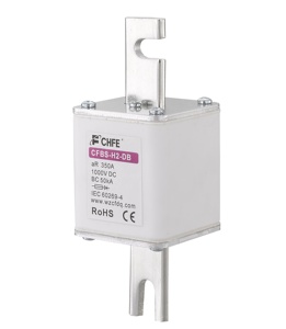 Système de stockage d'énergie à batterie 1000V DC, fusibles 350A AR <span class=keywords><strong>CFBS</strong></span>-H2-DB, haute capacité de coupure, fusible céramique à soufflage rapide certifié IEC - Product Image 2
