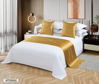 SANHOO Vente en gros Ensemble de couvre-lit simple pour hôtel 5 étoiles, taie d'oreiller décorative de luxe, ensemble de draps de lit, couvre-lit