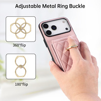 Étui portefeuille Premium pour iPhone 17 Pro avec cordon tour de cou, sangle bandoulière et anneau de maintien en cuir PU pour iPhone 17 Pro Max