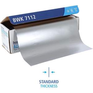Rollo Estándar de Papel de Aluminio Desechable Boardwalk 7112, Extra Grueso, 1000' de Largo x 12" de Ancho x 16 Micras de Grosor - Product Image 5