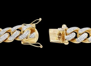 Cadena Cubana de Diamantes Moissanite Más Vendida, Chapada en Plata 925, para Uso Diario, Disponible a Buen Precio - Product Image 4