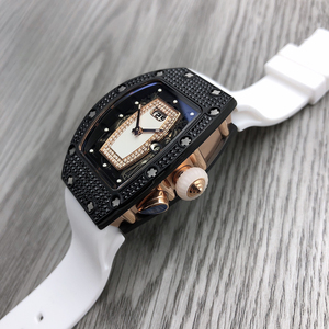 Reloj de Lujo para Mujer, de Acero Inoxidable, con Diamantes, Mecánico, con Fecha <span class=keywords><strong>Grande</strong></span>, Superluminoso, Moderno - Product Image 3