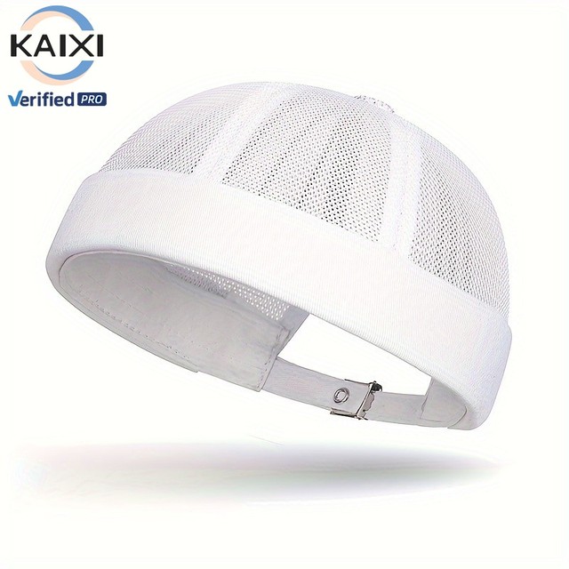 Adjustable Hip Hop Brimless Hat - Breathable Mesh, Perfect for Outdoor Leisure & Festivals