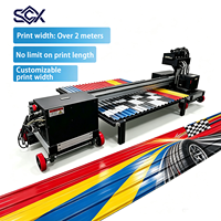 Printer UV Flatbed SCX Baru 60/h Ekstra Besar untuk Logam, Kotak Hadiah Silinder, Keramik, Genteng, Lembaran Besi Bergelombang, Papan Kayu, Kaca