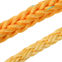 Cuerda de Amarre de Polímero de 8 Hilos y 80 mm, Cuerda de Anclaje para Barcos de Carga, Material PP, Color Blanco, Fuerza de Rotura de 100 Toneladas