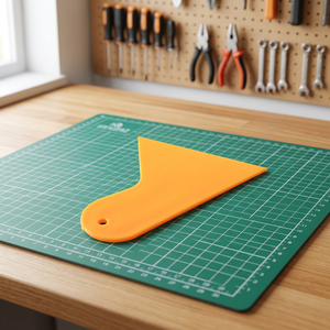 Espátula Triangular de Plástico Tipo Cuchillo con Mango para Aplicación de Adhesivos, Herramienta para Películas de Coche, Espesor de Hoja de 1.2mm, Limpieza de Vidrios - Product Image 3