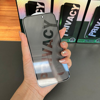 30 °   Film de protection d'écran en verre statique anti-espion pour iPhone 17 16 Pro Max 15 14 13 12 11, film antichoc d'usine