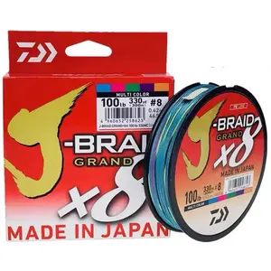 Новинка, оригинальная J-BRAID леска DAIWA 300 м, 8 нитей, плетеная леска, рыболовная снасть 18 20 25 30 35 фунтов, сделано в Японии