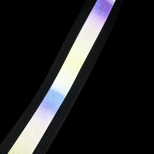 Cầu Vồng Glow-in-The-Dark Phản Chiếu Thân Thiện Với Môi Polyester Vải Dải DIY Tùy Chỉnh Cho Thời Trang Quần Áo Sinh Viên Đồng Phục - Product Image 5